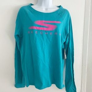 NWT Sketchers Performance Blue Lightweight Sweatshirt Size L